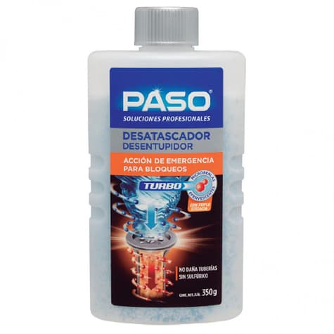 Destapador Turbo Tuberias y Desagües 350grs 
