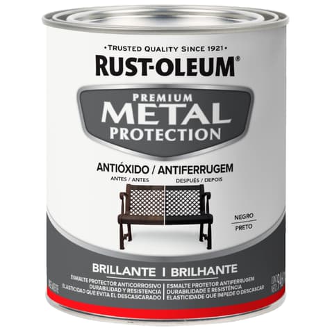 Esmalte Anticorrosivo Metal Protection 946ml Negro Brillante 