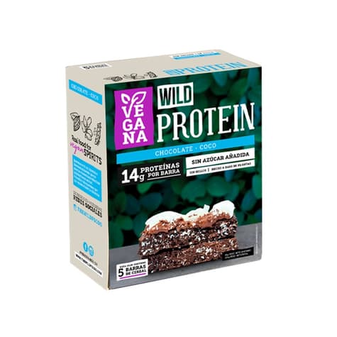 Barrita De Proteína Vegana Chocolate Coco Caja 5 Un 0