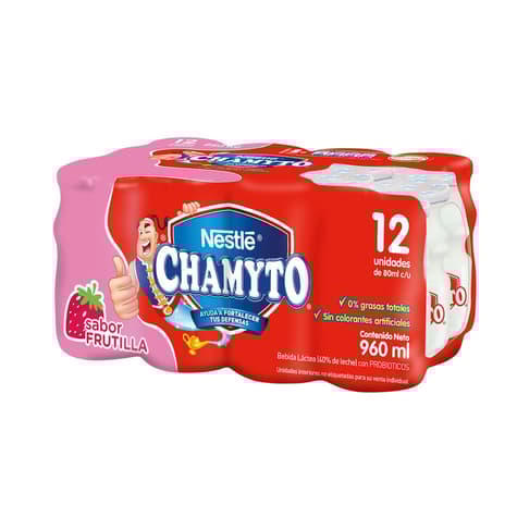 Probiótico Chamyto sabor Frutilla 12 un
