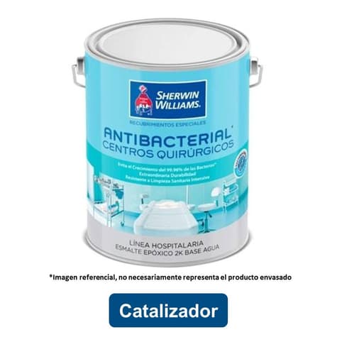 Epóxico Base Agua antibacterial Centros Quirurgicos para 1gl Blanco Catalizador 