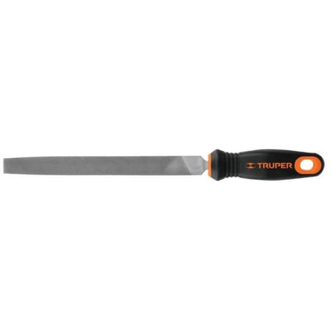 Lima bastarda plana con mango 8"