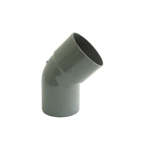 Codo 45º PVC Sanitario Gris 40mm