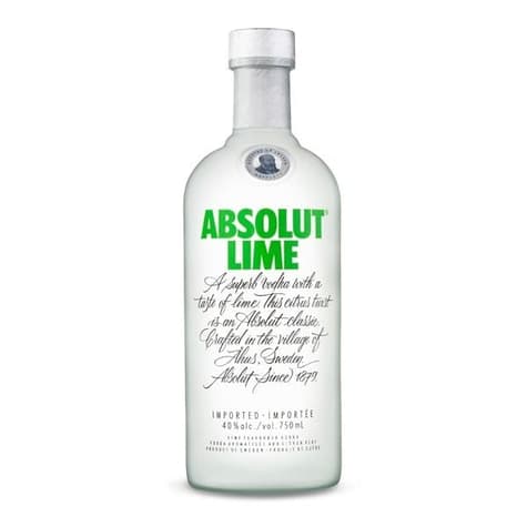 Vodka Absolut Lime 750 cc