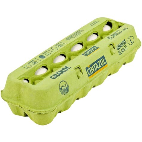 Huevos Grande Blanco Cinta Azul 12U