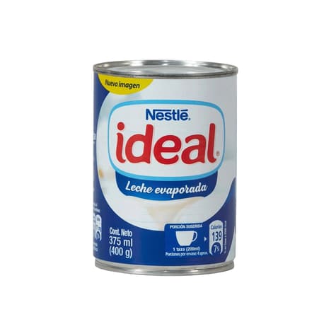 Leche evaporada ideal 400 gr