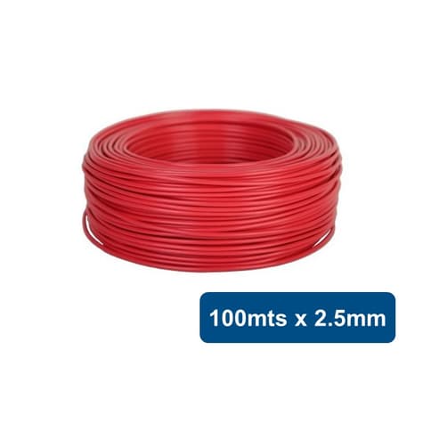Cable EVA H07Z1-K 100mts 2.5mm Rojo 