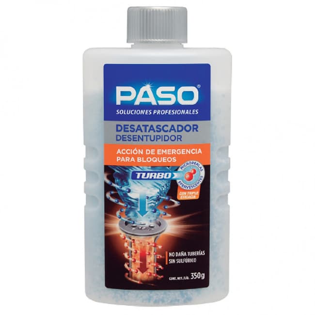 Destapador Turbo Tuberias y Desagües 350grs 