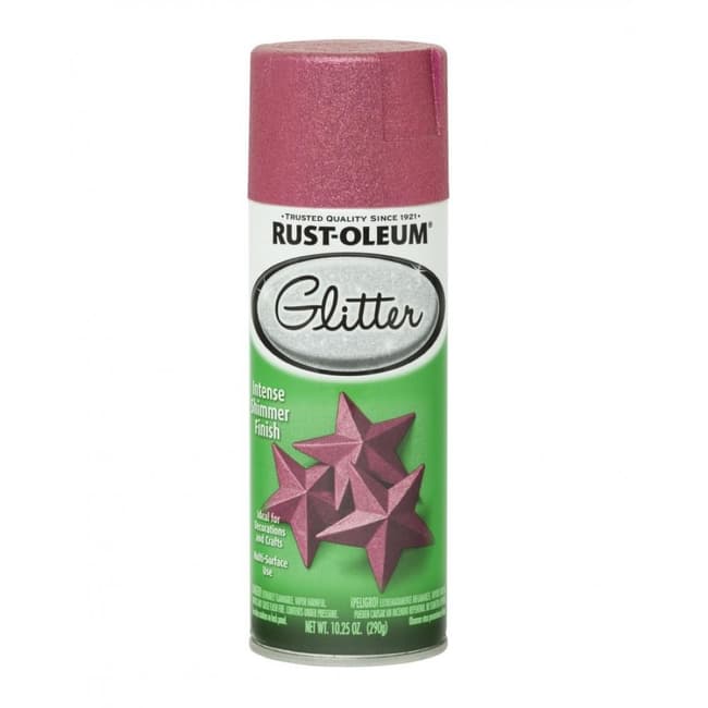 Pintura en Aerosol Glitter Brillantina 290grs Rosa Brillante 