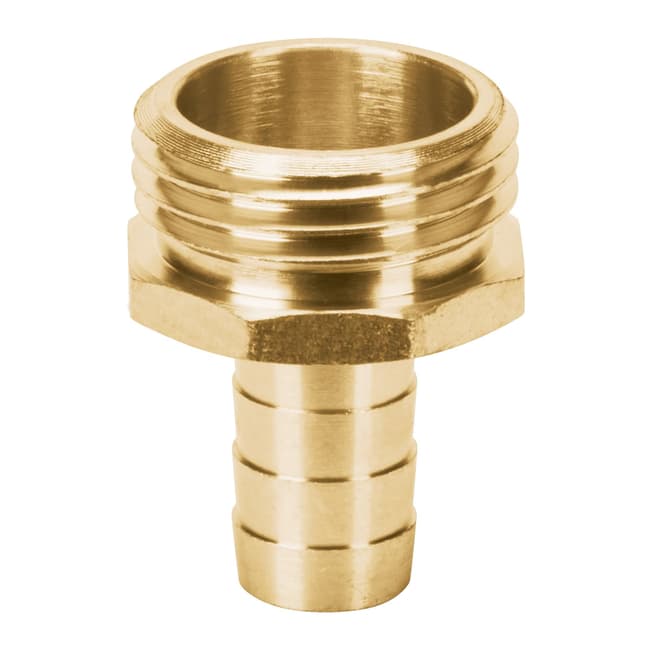 Conector de riego con espiga 1/2" HE Rosca 3/4" 