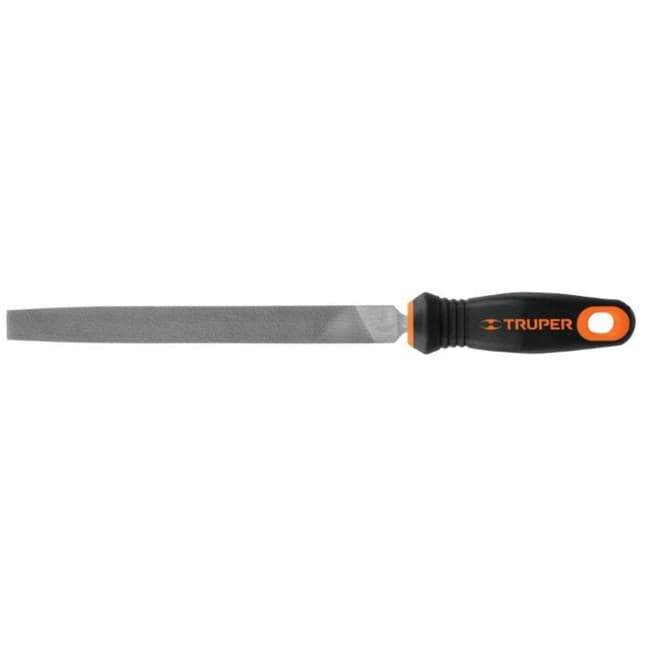 Lima bastarda plana con mango 8"