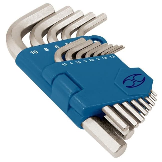 Llaves Allen 1.3-10mm Cortas Juego 13 piezas