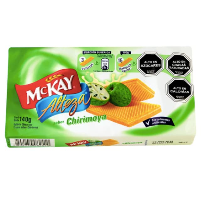 Galleta Oblea Chirimoya 140 grs. Mckay Lomi