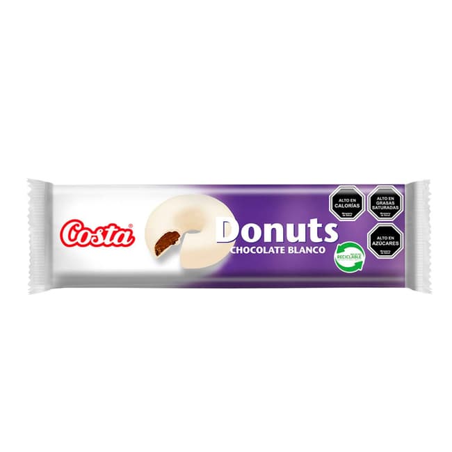 Galleta donuts chocolate blanco 100 gr