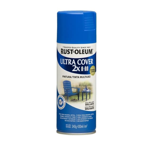 Pintura en Aerosol Ultra Cover 2X 340grs Azul Brillante 