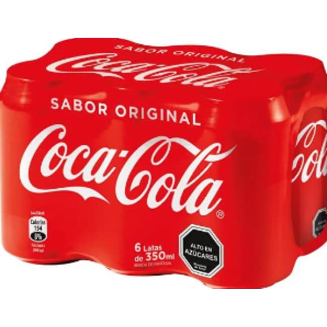Coca cola normal en lata