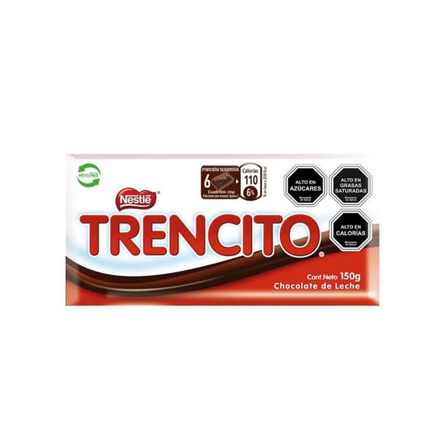 Chocolate de leche TRENCITO® Barra 150 grs