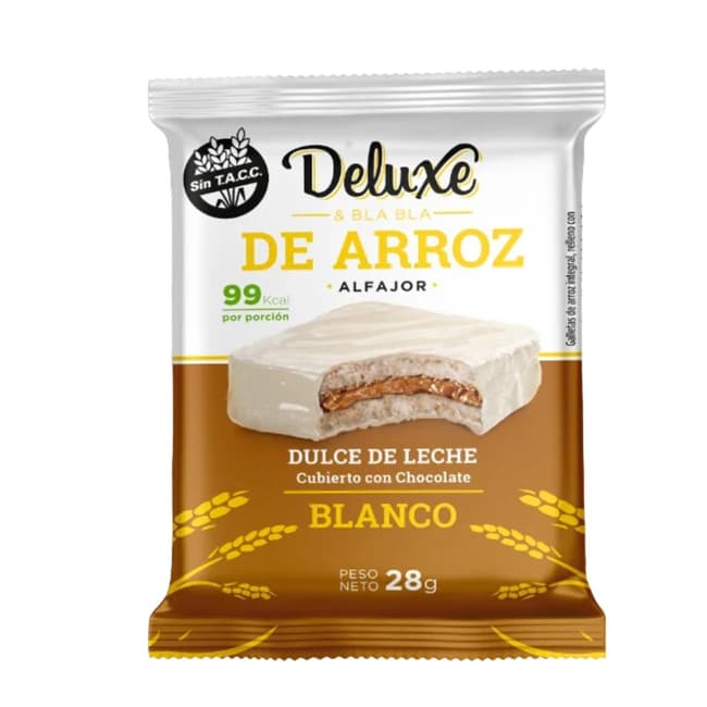 Alfajor De Arroz Deluxe Sabor Dulce De Leche 28Gr