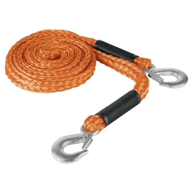 Cuerda con ganchos para remolque 1000kg / 22mm x 3.5mts 