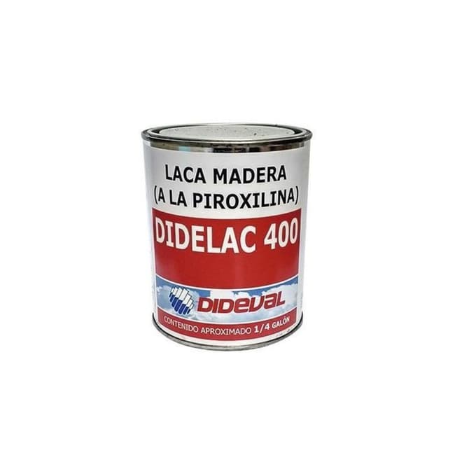 Laca para Madera Incolora Extra Brillo Didelac-400 1/4 gl