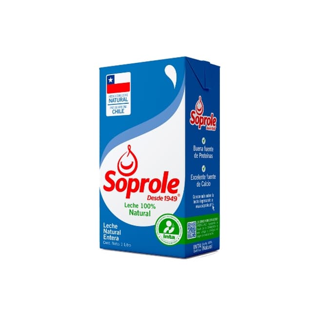 Leche entera Soprole con despacho en menos de 60 minutos.